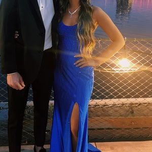 Blue prom dress